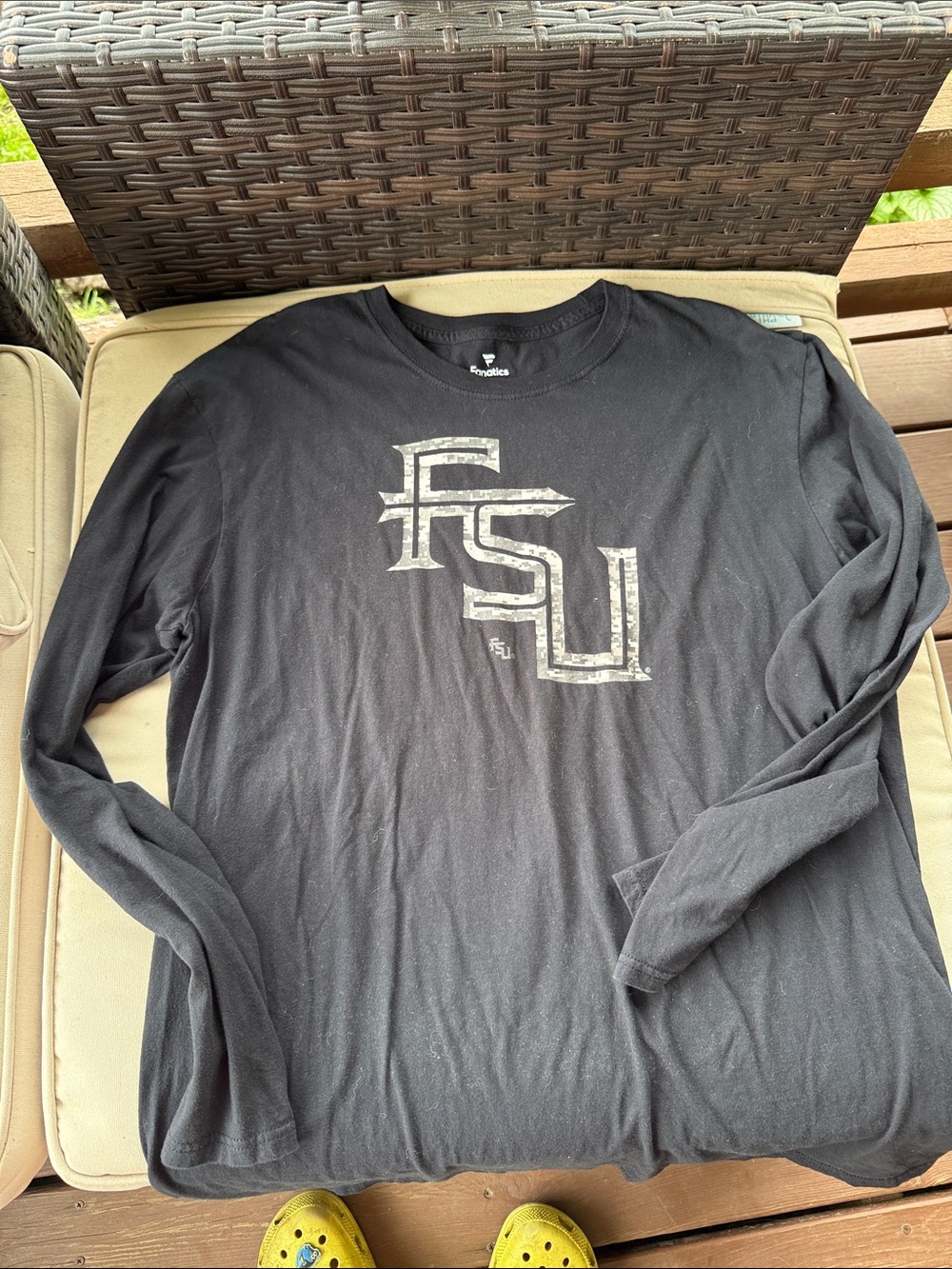 Fanatics Black FSU Long-Sleeve Graphic Tee